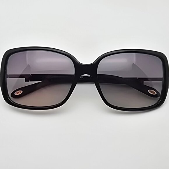 Tiffany & Co TF4043-B 8001/T3 Black Rhinestone Key Polarized Grey Sunglasses main image 4